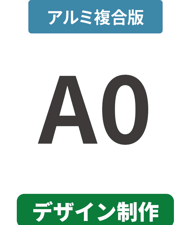 【データ制作】アルミ複合板3mm厚パネル A0(841mm×1189mm)