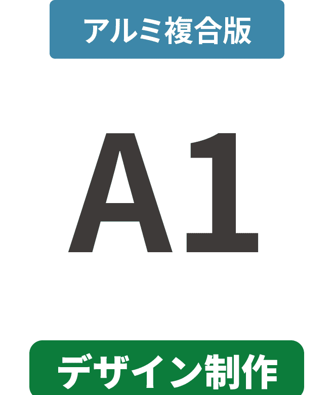 【データ制作】アルミ複合板3mm厚パネル A1(594mm×841mm)