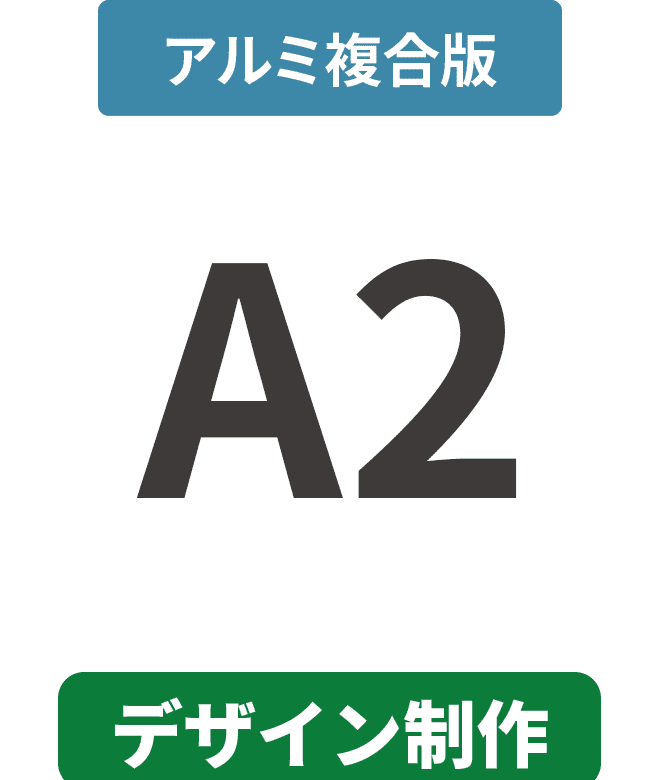 【データ制作】アルミ複合板3mm厚パネル A2(420mm×594mm)